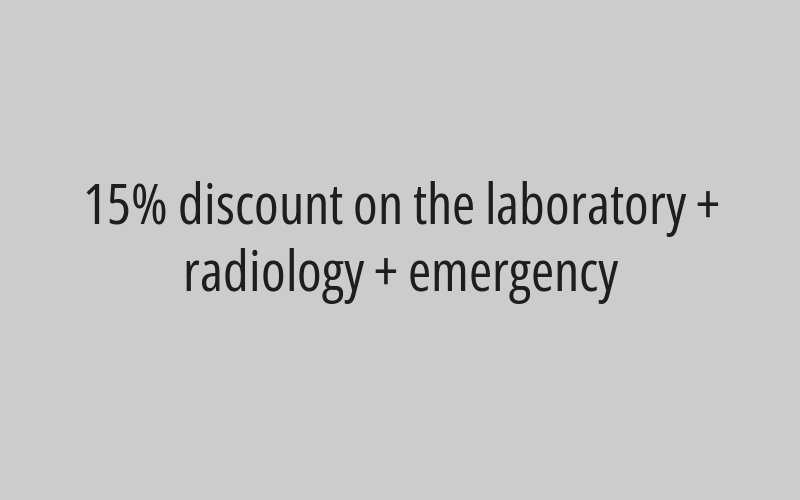 20% discount on medical examination