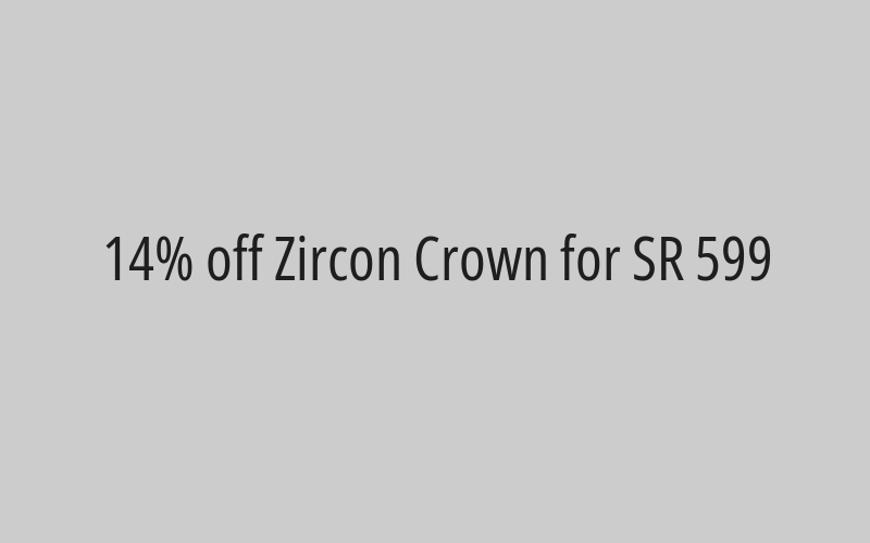  43% off The Borslan Crown for SR 399