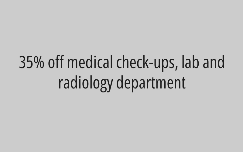 35% off Department of Dentistry