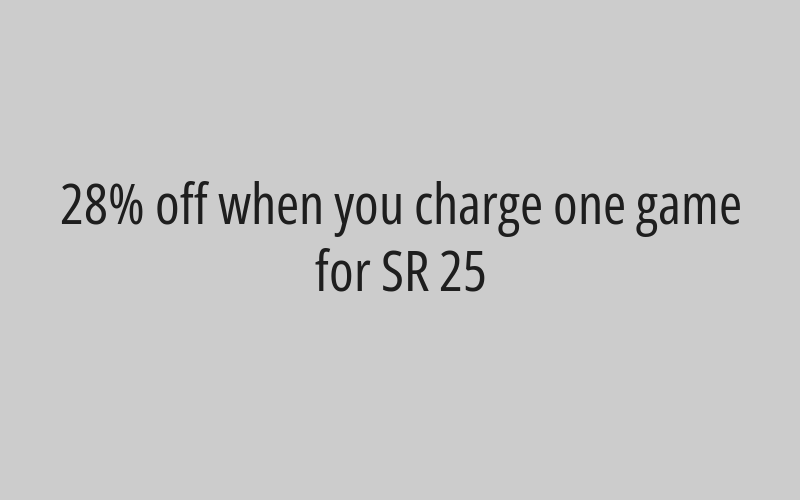 Charge your card with 150 riyals and you will get 375 riyals in credit