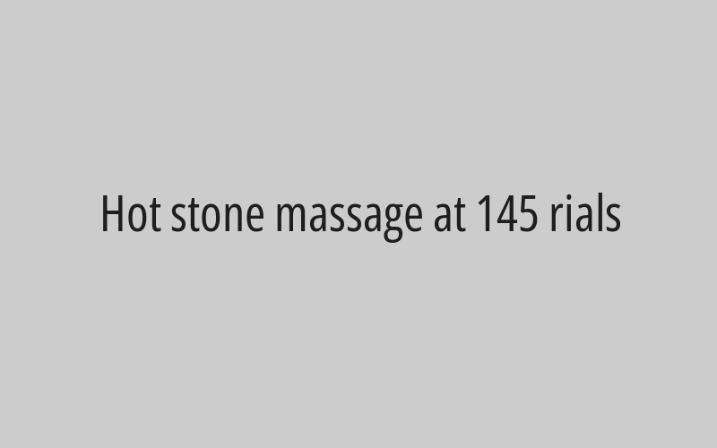 Sports massage at 115 rials