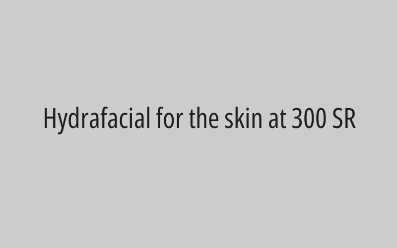 Cold facial peeling for 500 SR