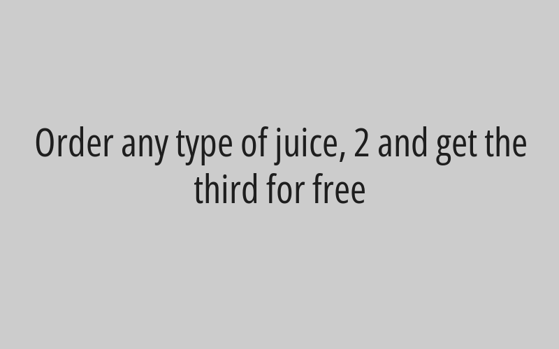 20% discount on the total bill