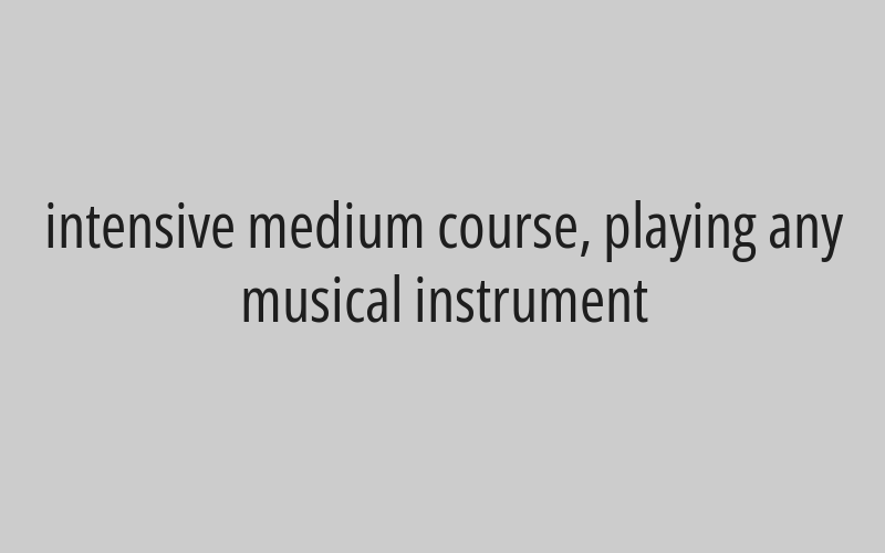 A course of basics of playing any musical instrument