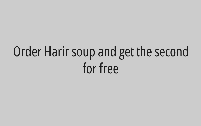 15% discount on the total bill