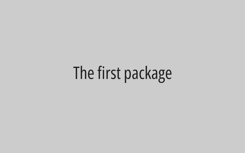 The third package