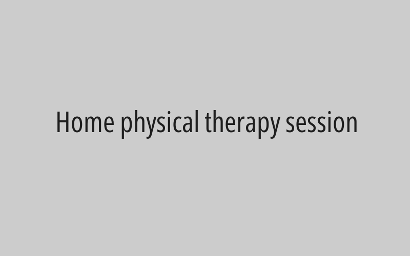 A package of 24 home physical therapy sessions
