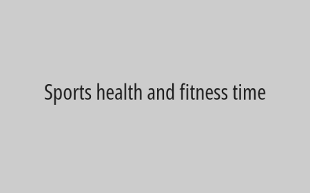 Sports health and fitness time
